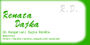 renata dajka business card